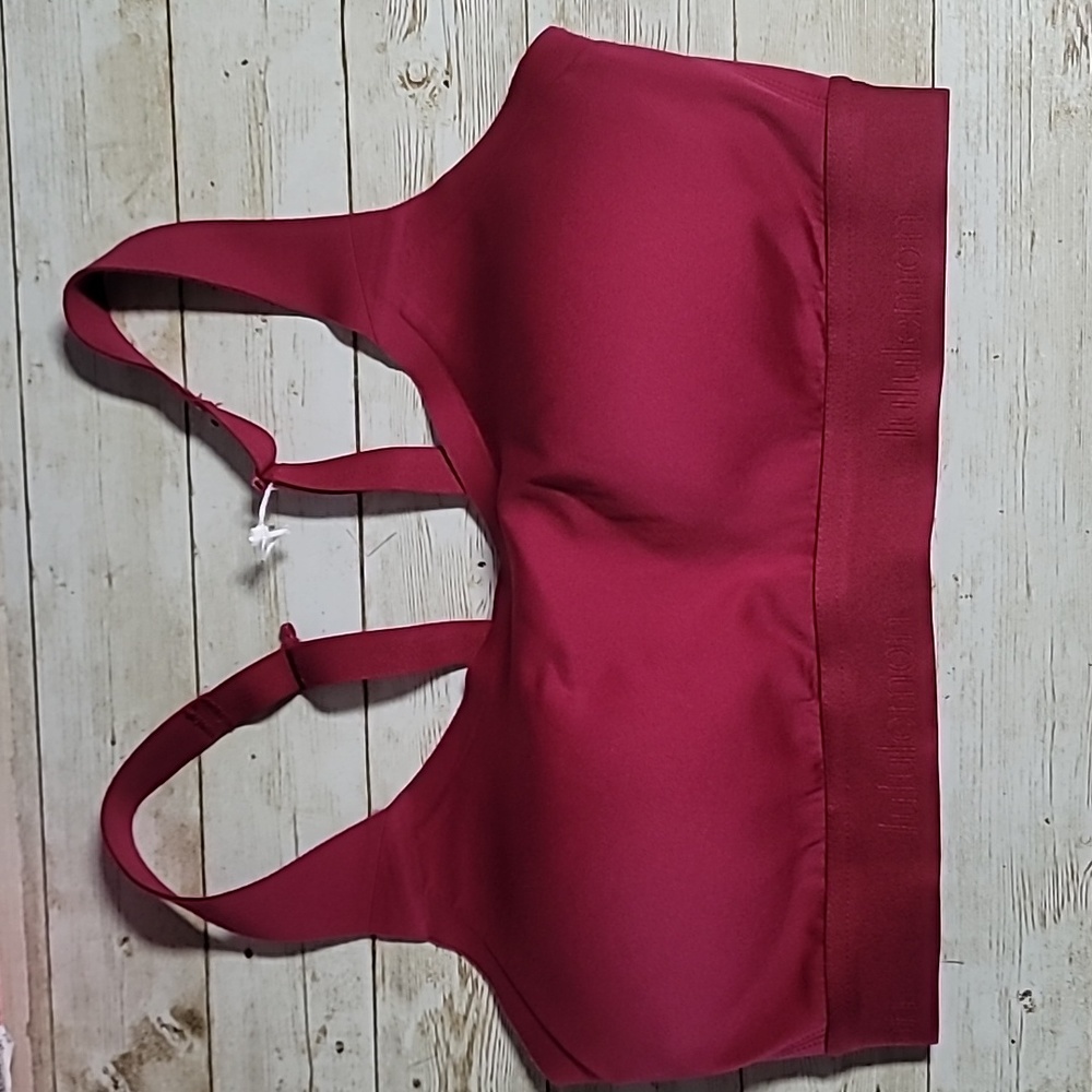 LuLuLemon Maroon/Burgundy Fine Form Sports Bra Size 32C